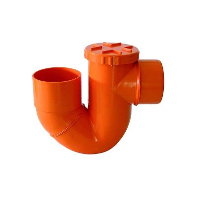 Sifone verticale aperto in pvc