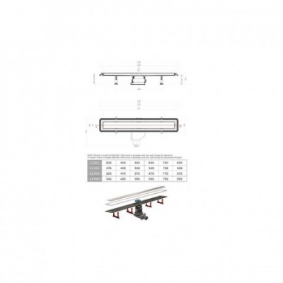 Canalina doccia acciaio