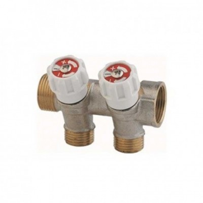 Collettore con vitone 45° a...