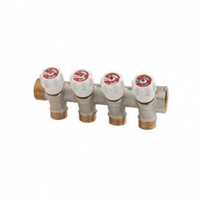 Collettore con vitone 45° a...