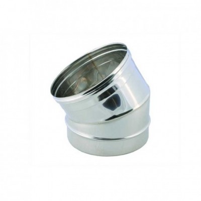 Curva inox 45°