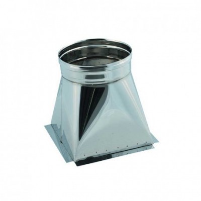 Tramoggia inox con aletta