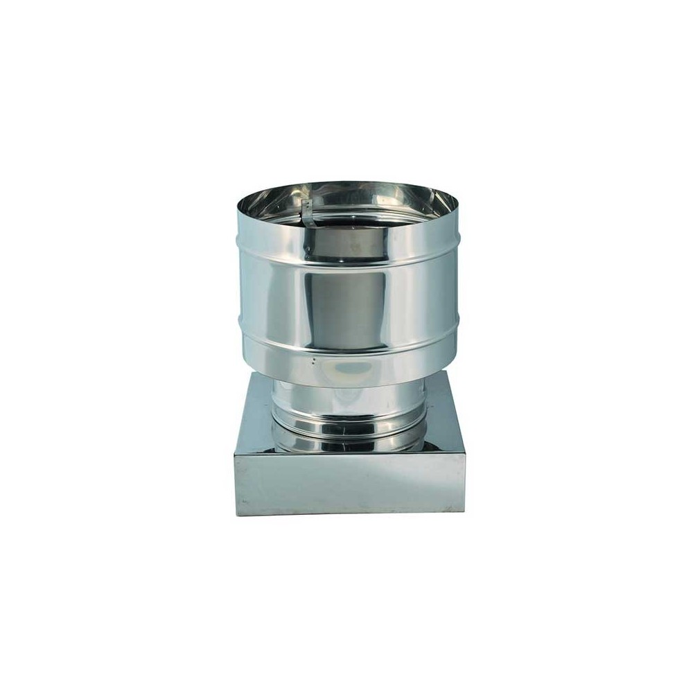 Fumaiolo inox quattro venti base quadra