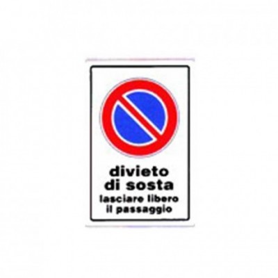Cartello divieto di sosta...