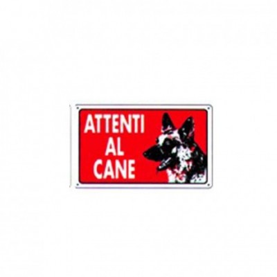 Cartello attenti al cane cm...