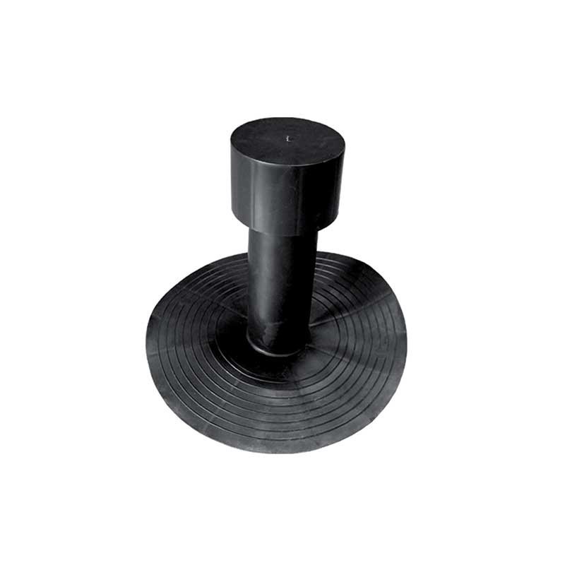 Bocchettone tondo con aeratore ø80mm cm25h