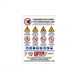 Cartello 12 simboli a...