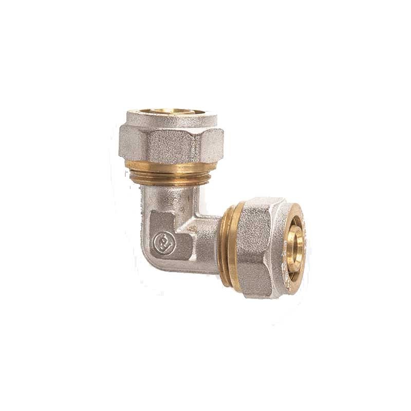 Raccordo curvo a stringere per multistrato