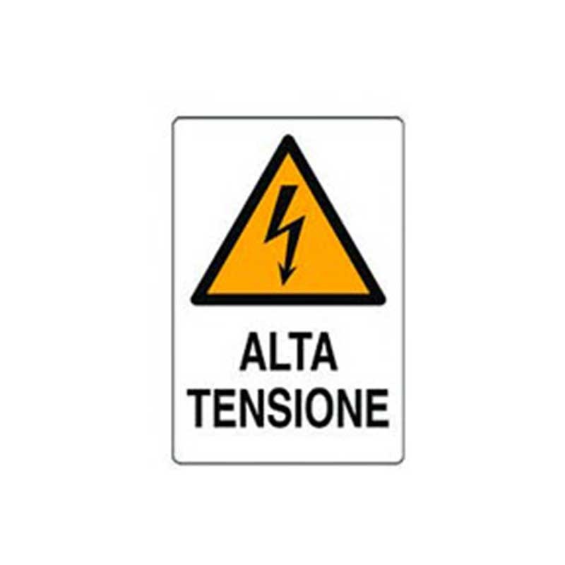 Cartello alta tensione cm 20X30