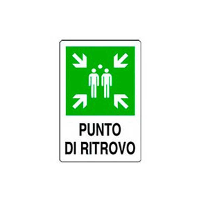 Cartello punto di ritrovo cm 20X30