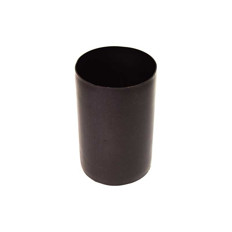 Raccordo maschio-maschio ø80 serie pellet 1,2 mm acciaio al carbonio verniciato nero