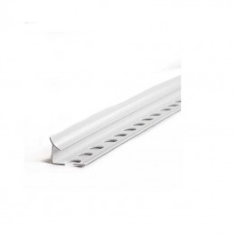 Sguscetta in plastica barra da 2,6 metri bianca