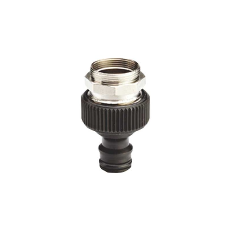 Presa a rubinetto g.f. con adattatore 3/4" e m24x1 est. + m22x1 int.