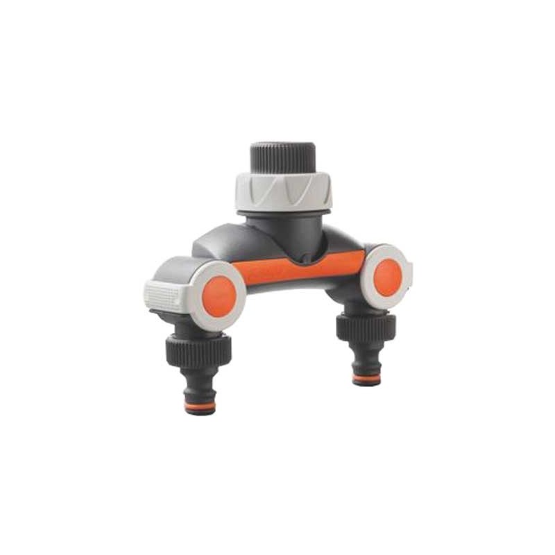 Presa rubinetto g.f. a doppia uscita 3/4"