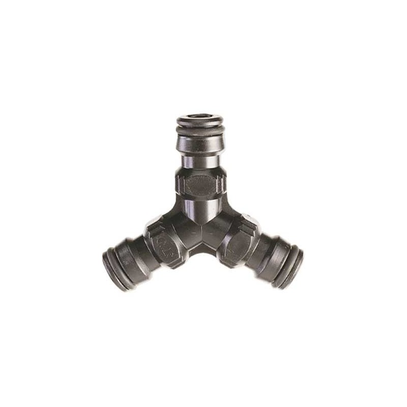 Raccordo connettore g.f. a tre innesti