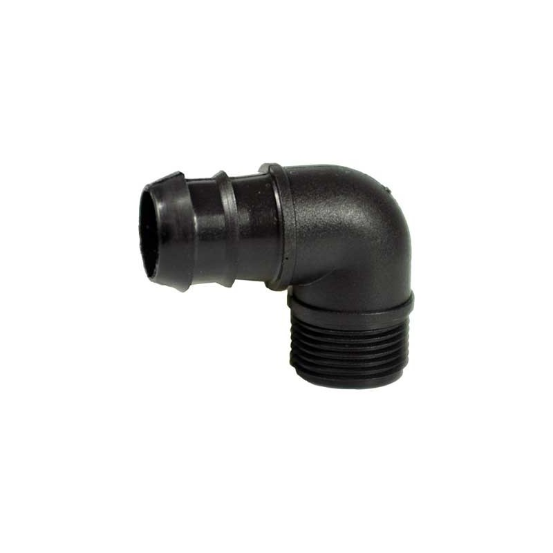 Gomito filettato maschio bassa pressione ø mm 16x3/4" 100 pezzi