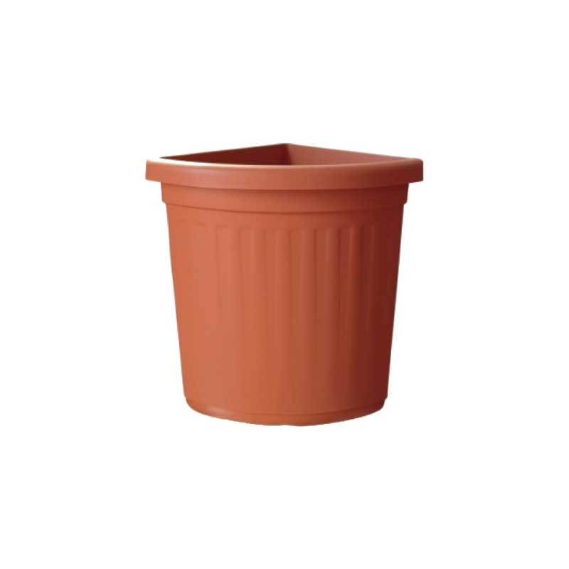 Vaso ad angolo 'creta' cm 30x30x50h