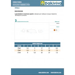 Gocciolatoio in marmores  - aperto