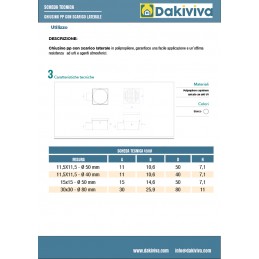 Chiusino sifonato in pp con scarico laterale