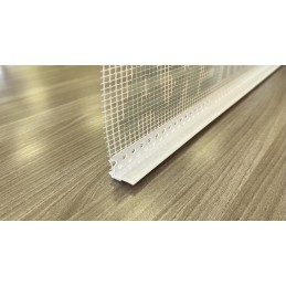 Profilo in pvc con rete per davanzale barra 2 metri - bianco