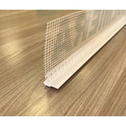 Profilo in pvc con rete per davanzale barra 2 metri - bianco