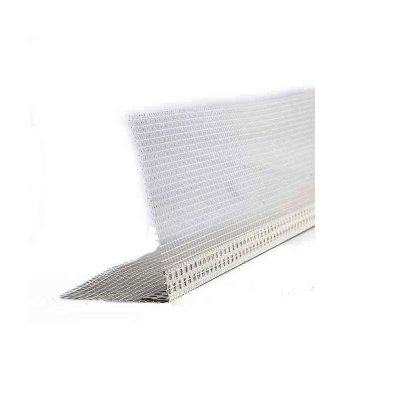 Paraspigolo in pvc con rete 10x10 - barra 2,5 metri bianco