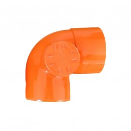 Curva 87,30° con tappo per ispezione in pvc