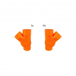 Derivazione 45° con tappo...