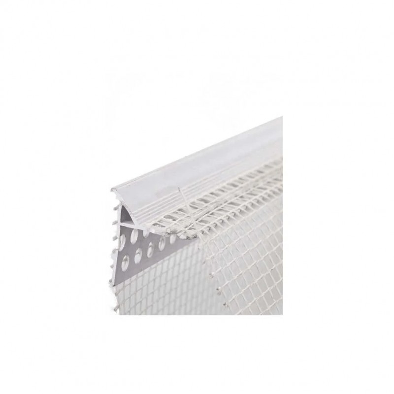 Paraspigolo in pvc con gocciolatoio invisibile - barra2,5 metri bianco