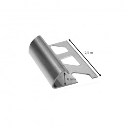 Profilo jolly tondo in acciaio 2,5 metri