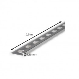 Profilo basso spessore quadro in alluminio 2,5 metri