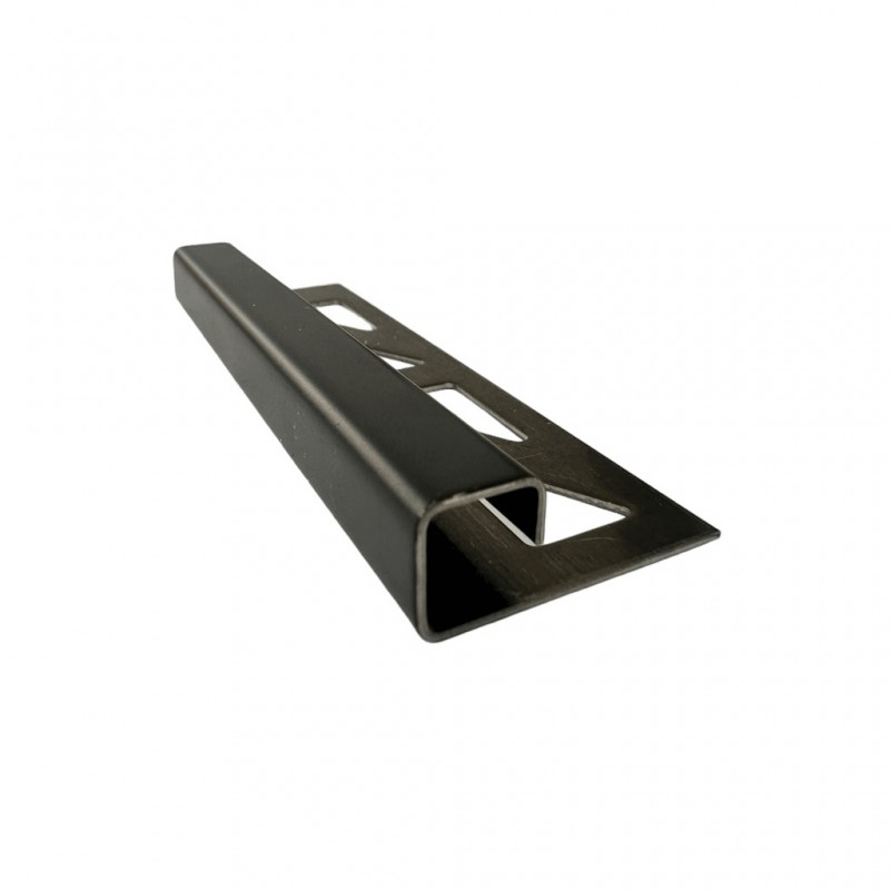 Profilo jolly quadro in acciaio nero opaco 2,5 metri