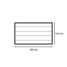 Griglia di aerazione rettangolare in plastica (abs)
