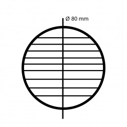 Gliglia di aerazione tonda in rame con retina