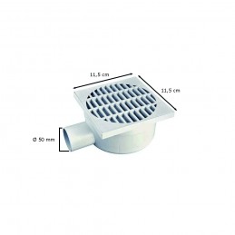 Chiusino sifonato in pp con scarico laterale