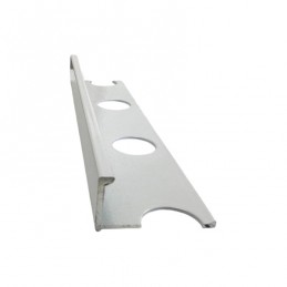 Profilo Terminale e Delimitazione in Alluminio Bianco Lucido