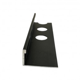 Profilo Terminale e Delimitazione in Alluminio Nero Opaco