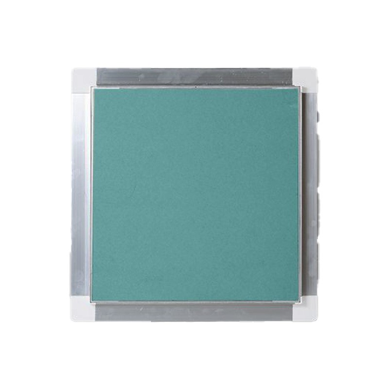 Botola con Telaio in Alluminio naturale senza guarnizione e con sportello in cartongesso