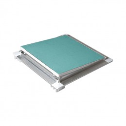 Botola con Telaio in Alluminio naturale senza guarnizione e con sportello in cartongesso