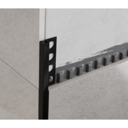 Profilo jolly quadro in acciaio nero opaco 2,5 metri