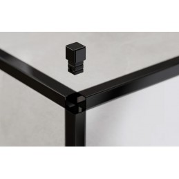 Capsula quadra acciaio nero opaco