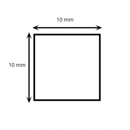 Capsula Quadra in Alluminio - Finitura Sabbia