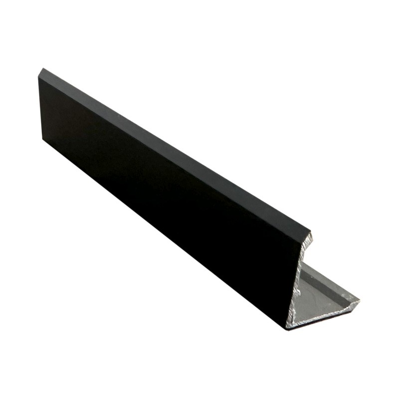 Paraspigolo angolare in Alluminio - Nero Opaco - Barra da 2,5 metri