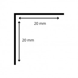 Paraspigolo Angolare in Ottone Spazzolato - Barra da 2,5 metri