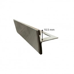 Profilo Bordo Piastrella a "T" in Acciaio - Barra da 2,7 metri