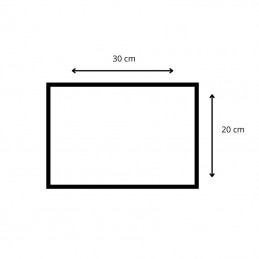 Cartello a 3 simboli cm 20X30