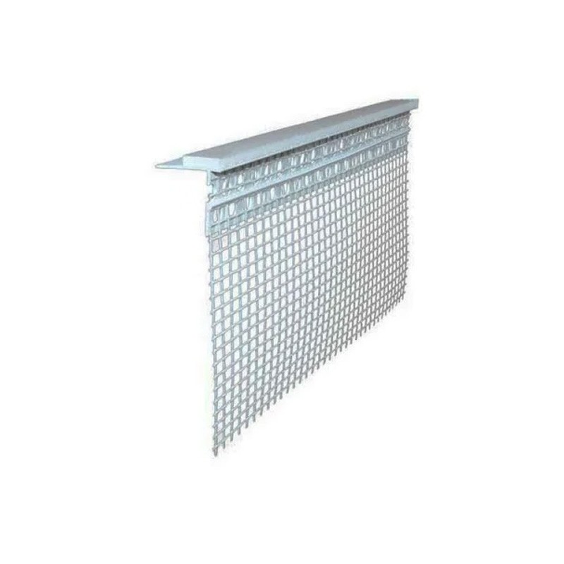 Profilo in pvc con rete per davanzale barra 2 metri - bianco