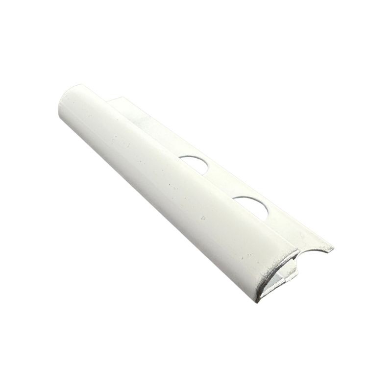 Profilo Tondo in Alluminio Bianco Lucido - Barra da 2,5 metri