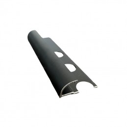 Profilo Tondo in Alluminio Nero Opaco - Barra da2,5 metri