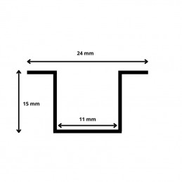 Listello Led in Alluminio - Barra da 2.5 metri